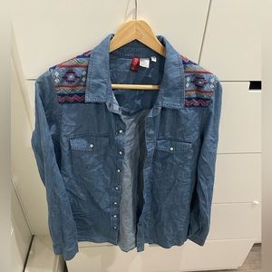 H&M denim shirt